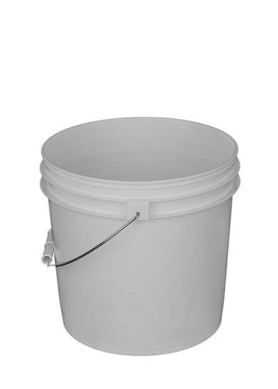 N2120W 2 Gallon Plastic Bucket, Open Head - White - Basco USA