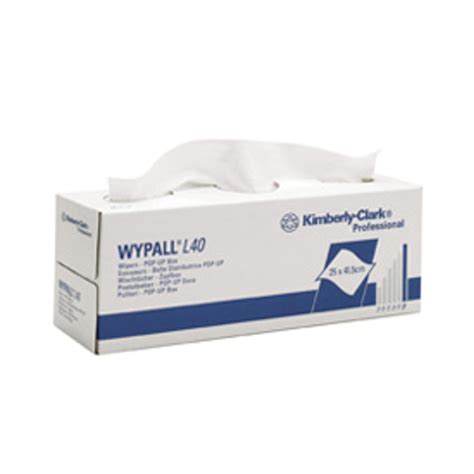 KC7462 WYPALL L40 White Wipers - Pop-Up Box