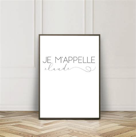 Friends TV Show Je M'appelle Claude Joey Printable - Etsy