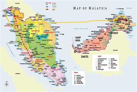 Malaysia states map - Malaysia map hd (South-Eastern Asia - Asia)