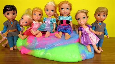 Dreaming ! Elsa and Anna toddlers – big slime – school – starkidslearn.com