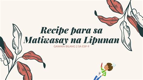 Recipe Para sa Matiwasay na Lipunan : Kabutihang Panlahat - YouTube