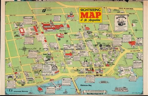 Sightseeing Map of St. Augustine.: Geographicus Rare Antique Maps