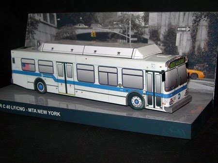 MTA New Flyer C40LF Bus Papercraft ~ Paperkraft.net - Free Papercraft ...