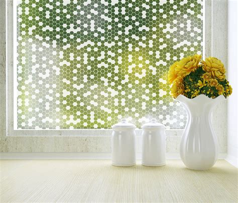 Honeycomb Frosted Window Film for Privacy | Modern Window Film