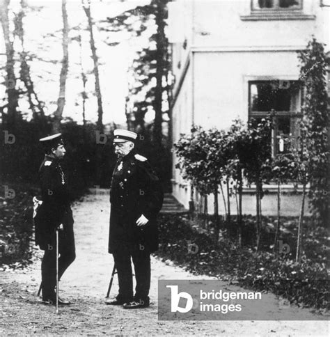 Image of Otto von Bismarck and Kaiser Wilhelm II, 1891 (b/w photo)