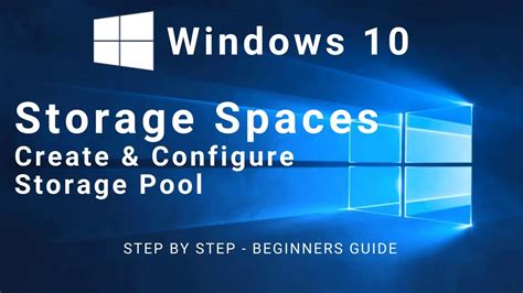 How To Configure Storage Pool and Storage Spaces in Windows 10 - YouTube