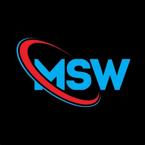 logotipo de MSW. letra msw. diseño del logotipo de la letra msw ...