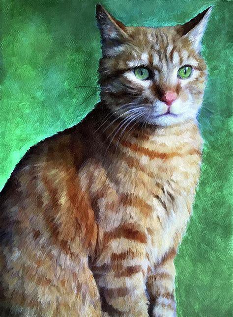 Tabby Cat Painting by Portraits By NC - Pixels