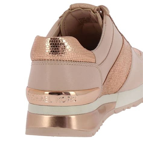 Michael Michael Kors Outlet: Sneakers Allie wrap in pelle liscia e ...