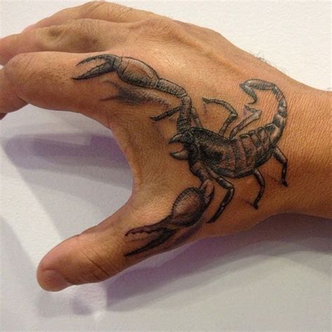 Scorpion Tattoos for Men | Scorpion tattoo, Hand tattoos, Tattoos for guys