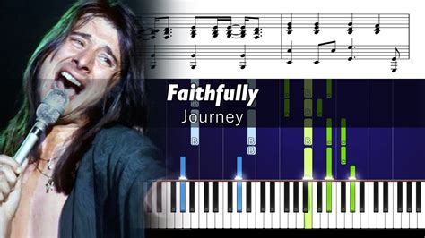 Journey - Faithfully - Accurate Piano Tutorial with Sheet Music - YouTube