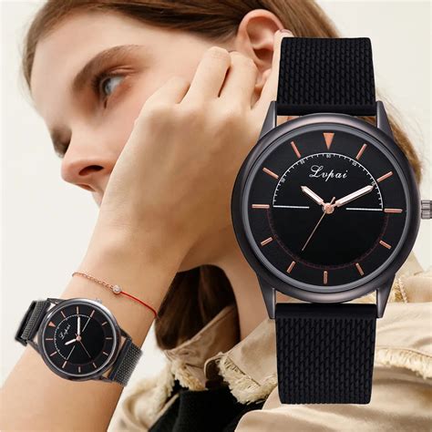 Lvpai Women's Casual Quartz Silicone strap Band Watch Analog Wristwatch ...