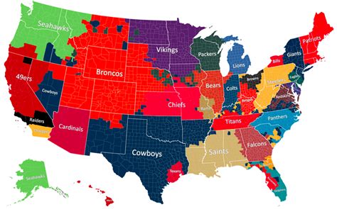 Nfl Teams Map