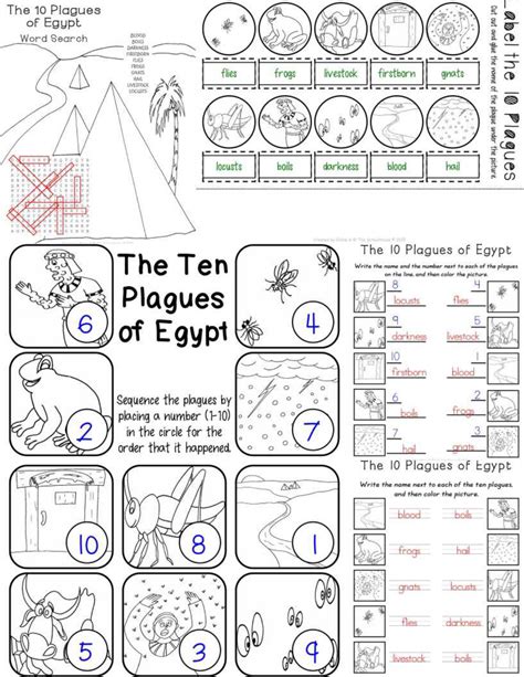 The Ten Plagues of Egypt Worksheet Pack | Made By Teachers