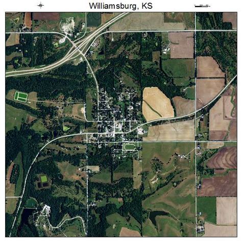 Aerial Photography Map of Williamsburg, KS Kansas