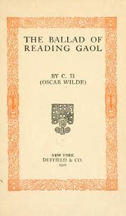 The Ballad of Reading Gaol by Oscar Wilde | Open Library