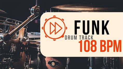 108 BPM | Funk Rock Drum Beat | Backing Track (#45) - YouTube