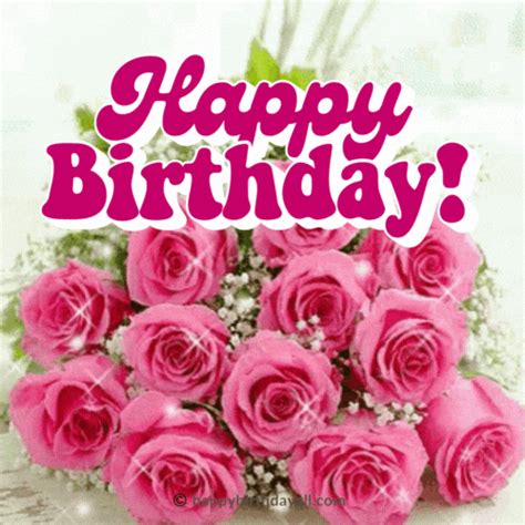 40+ Happy Birthday Flowers GIFs Download Free