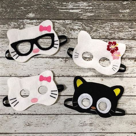 Hello Kitty Inspired Masks | Hello kitty, Felt mask, Hello kitty party