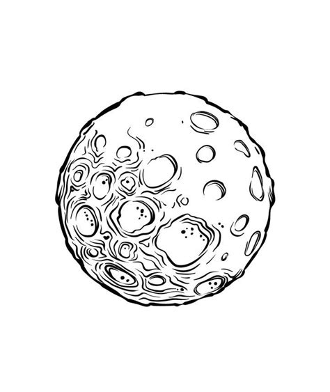 20 Easy Moon Drawing Ideas - How To Draw A Moon - Blitsy