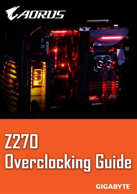 GIGABYTE Z270 Overclocking Guide : gigabytegaming