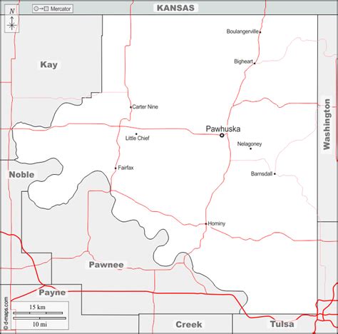 Osage County Oklahoma Map - Map Of New Hampshire