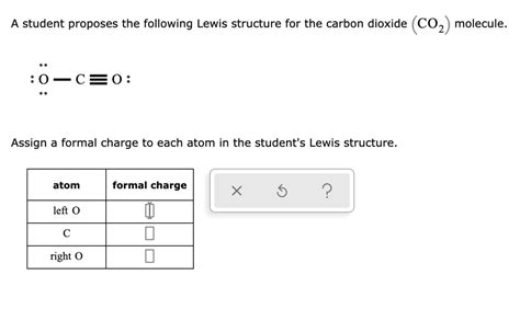 SOLVED: A student proposes the following Lewis structure for the carbon ...