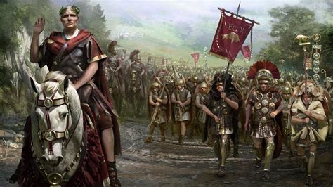 Ancient Roman Army In Battle