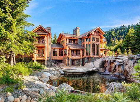 Dream House, rocks, house, water, trees, sky, HD wallpaper | Peakpx