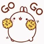 Cheer Up Cute Bunny Cheerleader Pom Pom Dance GIF | GIFDB.com