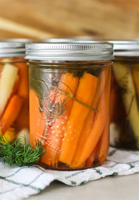 Easy Pickled Carrots with Dill and Garlic - A Pretty Life In The Suburbs