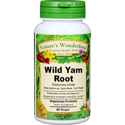 Wild Yam Root Capsules - 575 mg, 60 Vcaps