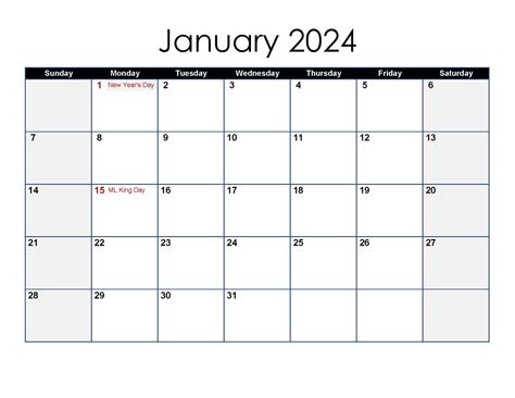 2024 Monthly Calendar Printable Excel Sheets - Rubi Wileen