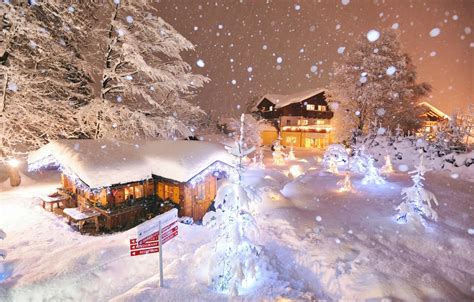 Wallpaper Nature, Austria, Snow, Nature, Snow, Austria, Winter city ...