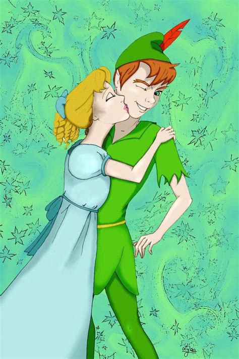 Peter pan and Wendy Kiss by beatrizcote on DeviantArt | Peter pan ...