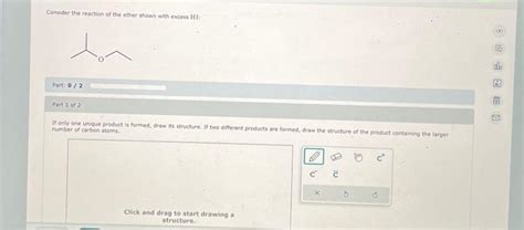 Solved Consider the reaction of the ether shown with excess | Chegg.com