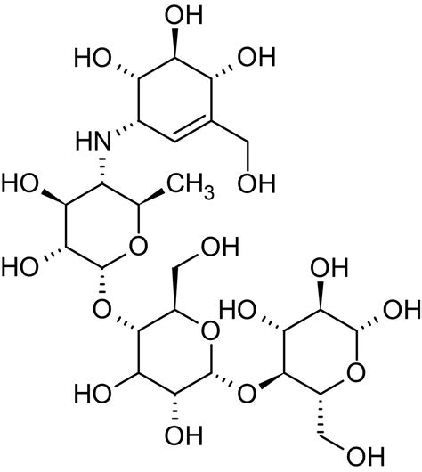 Acarbose, alpha-glucosidase inhibitor (CAS 56180-94-0) (ab141891) | Abcam