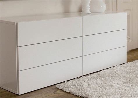 Aurora 6 Drawer White Dresser - Modern - Dressers - by Amazon