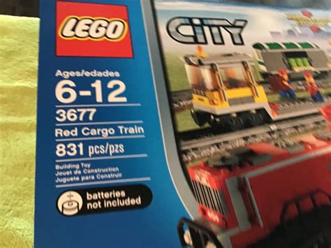 LEGO 3677 CITY Red Cargo Train, New in Box, Factory Sealed 673419150651 ...