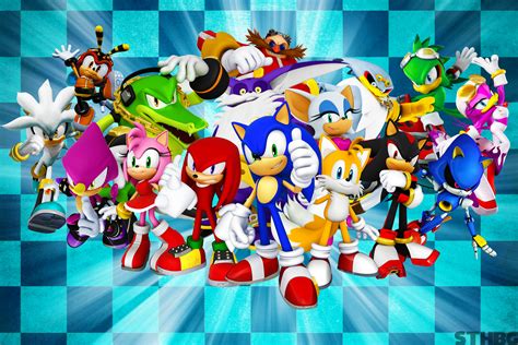 Sonic The Hedgehog And Friends Wallpaper by SonicTheHedgehogBG on ...