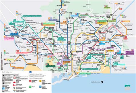 Barcelona Metro 2024 >> Map, hours, lines and fares