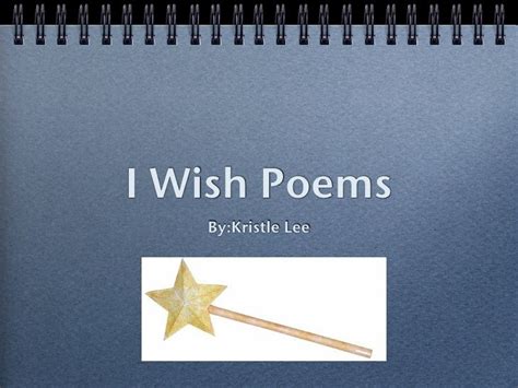 I wish poems