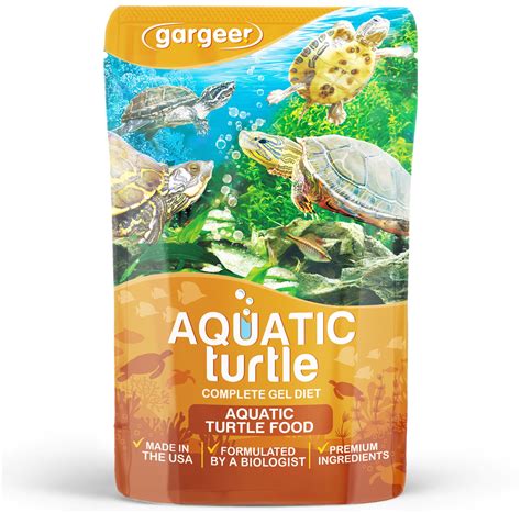 3oz Aquatic Turtle Food Complete Gel Diet for Hatchlings, Juveniles ...