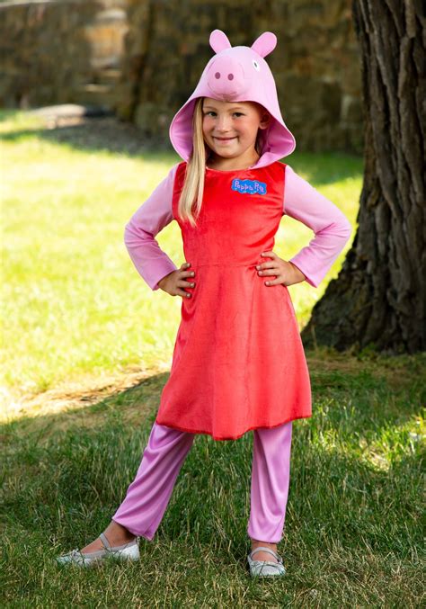 Girl's Peppa Pig Long Sleeve Costume