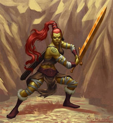 [Art] Commission: Githyanki Barbarian | Dungeons and dragons characters ...