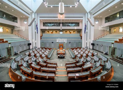 Inside the Parliament Building in Canberra, Australia Stock Photo ...