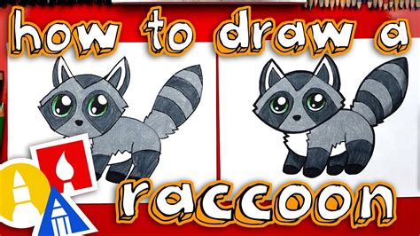 How To Draw A Cute Raccoon