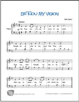 Be Thou My Vision (Hymn) | Free Easy Piano Sheet Music - MakingMusicFun.net