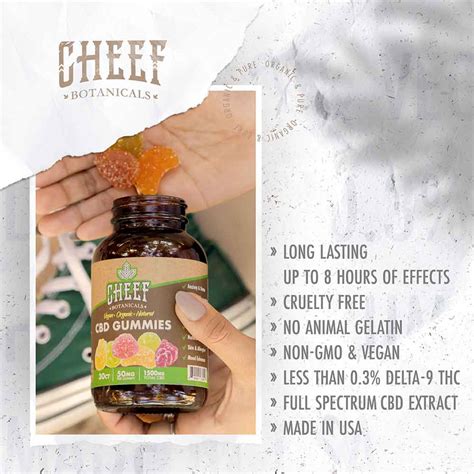 Vegan CBD gummies for sale - Cheef Botanicals